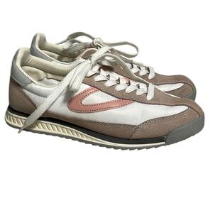 Tretorn Size 8 M RAWLINS Blush Sneakers Women's Shoes White and Pink Sneakers